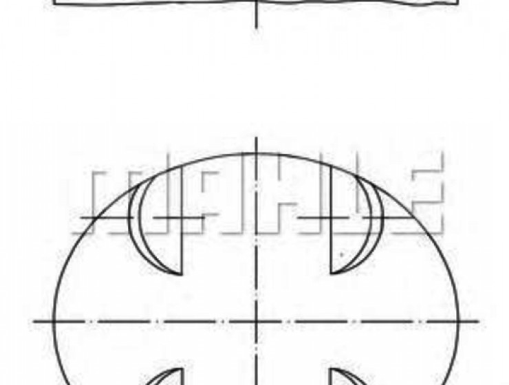 Поршень M272 D93 в сборе MAHLE