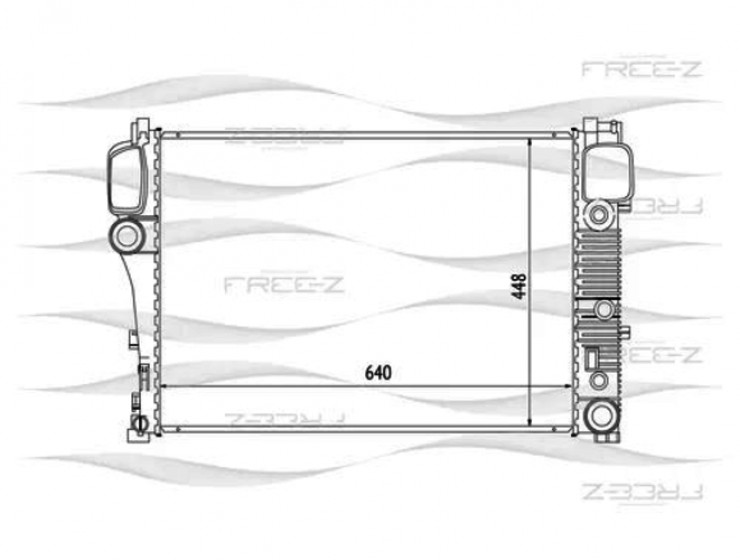 Радиатор W221 М272 FREEZ